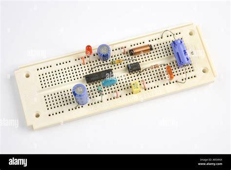 prototype experimental electronic circuit board / breadboard Stock ...