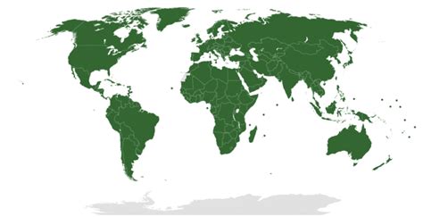 Map of UN Member States - Smoke Tree Manor