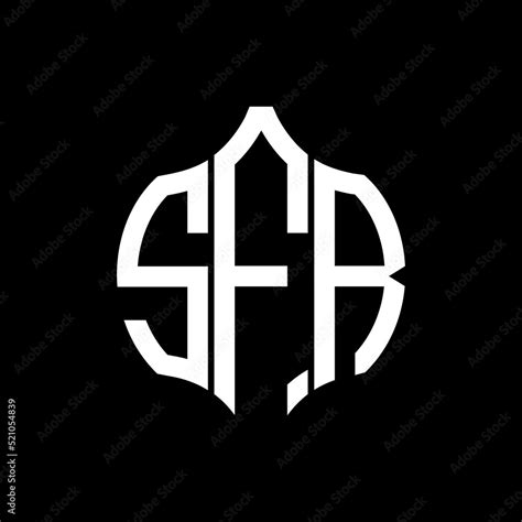 SFR letter logo. SFR best black background vector image. SFR Monogram logo design for ...