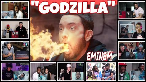 "EMINEM - GODZILLA" FASTEST VERSE/ REACTION COMPILATION - YouTube