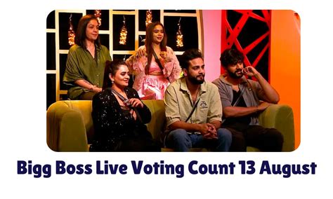 Bigg Boss Live Voting Count 13 August » Online Prosess