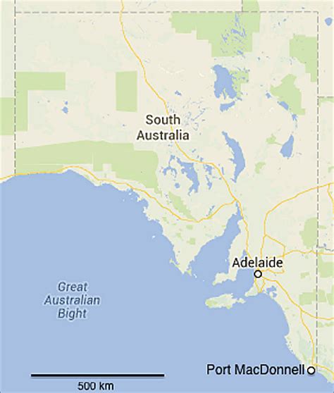 Map showing location of Port MacDonnell (Google Earth 2013). | Download Scientific Diagram