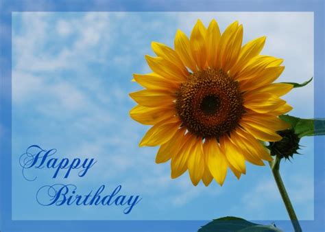 Happy Birthday sunflower card #Ad , #spon, #Birthday, #Happy, #card, # ...