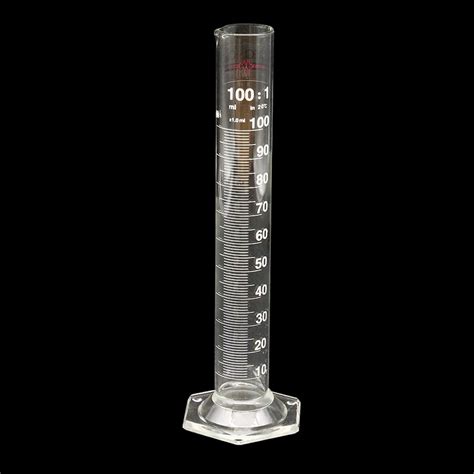 B-10GCG-100 100 ml Graduated Cylinder Glass - Precision Measurement Equipment LTD