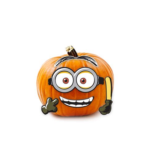 Minions Universal Studios Despicable Me Halloween Wood Pumpkin Push-In 5ct - Seasonal ...