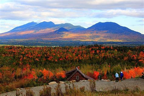 Mountains: Fall Maine Colors Trees Landscape Usa Cottage Autumn HD ...