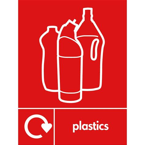 Plastics Waste Recycling Signs - from Key Signs UK