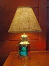 Brass Port & Starboard Bow Light Table Lamp (new): Skipjack Nautical Wares