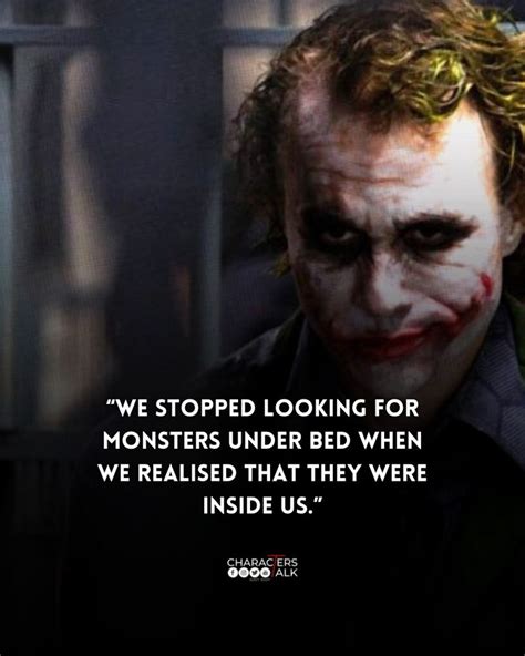 the dark knight movie quote with joker face