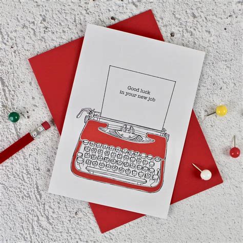 New Job Good Luck Card By Adam Regester Design