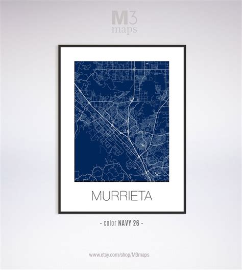 Murrieta California Murrieta CA Map Murrieta Map Murrieta | Etsy