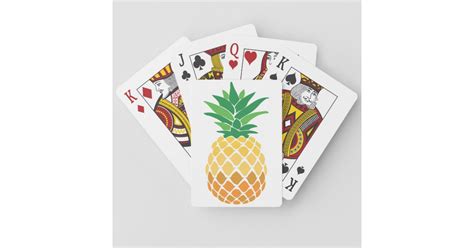 Pineapple Playing Cards | Zazzle