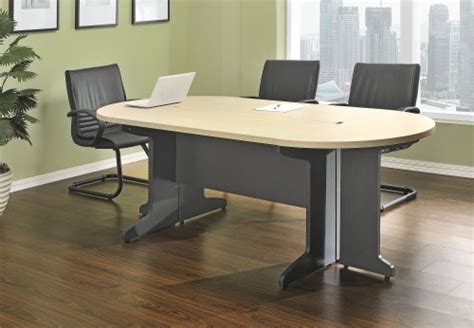 Altra Pursuit Small Conference Table Bundle, Cherry/Gray Furniture ...