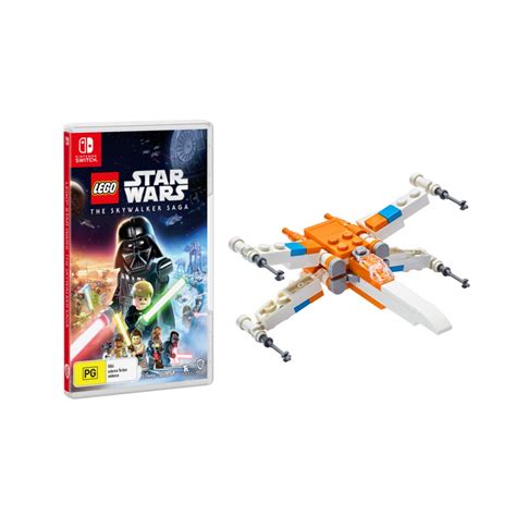 LEGO Star Wars: The Skywalker Saga With Big W Exclusive Poe LEGO X Wing Nintendo Switch ...