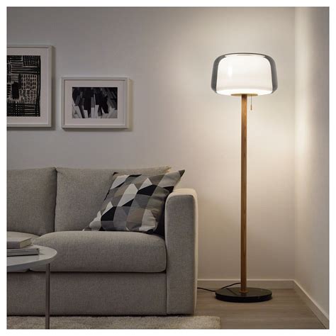 EVEDAL Floor lamp with LED bulb, marble gray, gray - IKEA | Lampadaire, Idée déco garage, Marbre ...