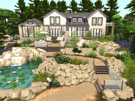 Sarina_Sims' Modern Inspiration - No CC | Sims 4 house design, Sims 4 house plans, Sims 4 houses