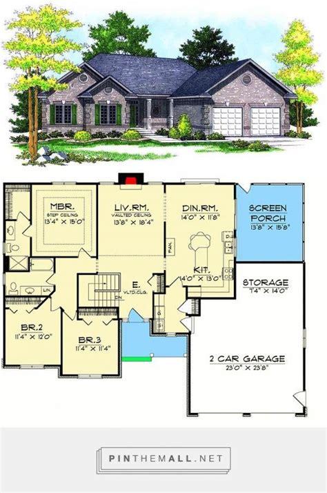 Plan 89131AH: Delightful Ranch Home Plan | Basement house plans, Ranch house exterior, Ranch ...