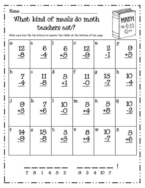 Free Math Worksheets for 1st Grade | Activity Shelter