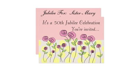 Nuns 50th Jubilee Celebration Invitations | Zazzle