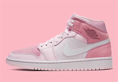 Air Jordan 1 Mid "Digital Pink" With Basketball Leather - Restock ...