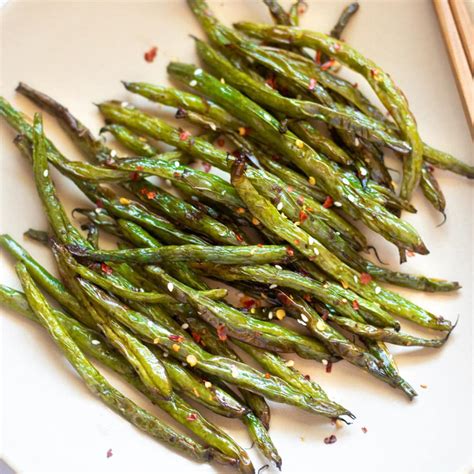 Air Fryer Green Beans with Garlic (Chinese-style) - Piping Pot Curry