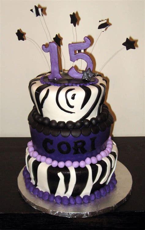 birthday cake for teenage girl | Our Cakes Throughout the Years: Zebra ...