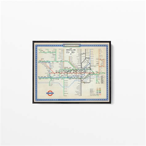 1933 Vintage London Underground Map Beck's Iconic Design - Etsy