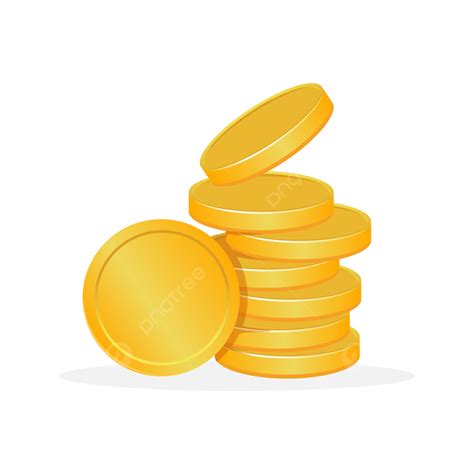 Stack Of Coins Vector PNG Images, Coins Stack Icon Vector, Bussines, Money, Banking PNG Image ...