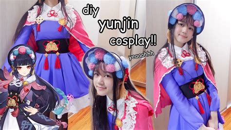 making a yunjin cosplay cause im in love with her - YouTube