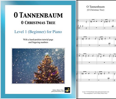 O Tannenbaum (O Christmas Tree): Beginner's Piano Sheet Music