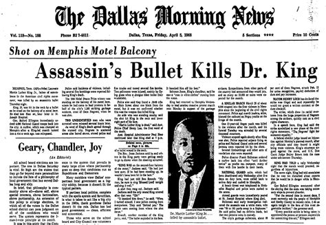 Gallery For > Martin Luther King Assassination Newspaper Articles