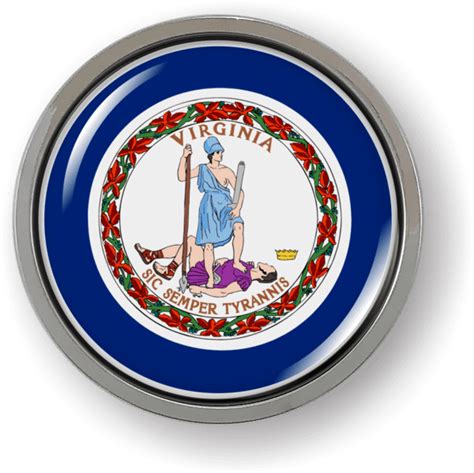 Virginia - State Flag Emblem - Best License Plate Frames