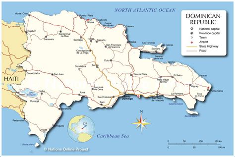 Carte de la République dominicaine - Plusieurs cartes du pays aux Antilles