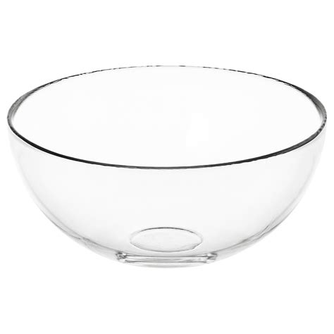 BLANDA serving bowl, clear glass, 8" - IKEA