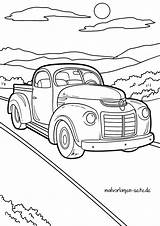 Malvorlage Oldtimer  Ausmalbild Kostenlos Herunterladen sketch template