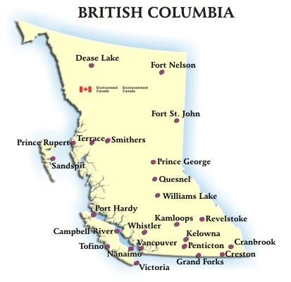 British Columbia - Weather Conditions and Forecast by Locations - Environment Canada