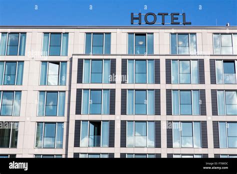 Facade of a modern hotel Stock Photo - Alamy