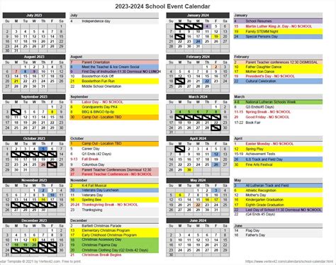 Academic Calendar — Immanuel Lutheran School Memphis