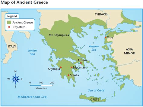 Grade 6 Ancient Athens Map