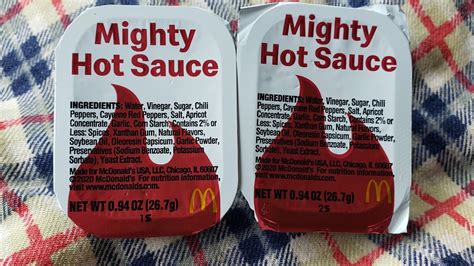 McDonald's Mighty Hot Sauce review - YouTube