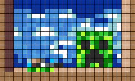 Minecraft Creeper Perler Bead Pattern Bead Sprites Characters Fuse ...