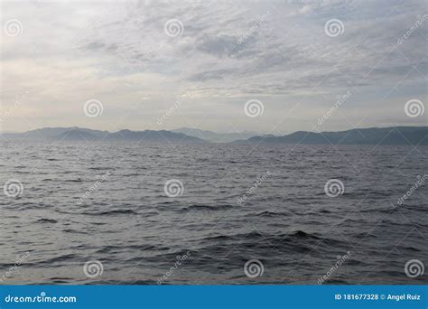 View of the Cantabrian Coast from the Sea. Stock Photo - Image of rock ...