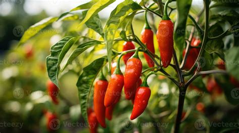 Red chili pepper agriculture harvesting. Generative AI 28285217 Stock ...