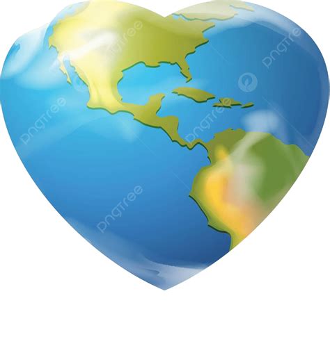 A Heart Shaped Globe Represent Representation Earth Vector, Represent, Representation, Earth PNG ...