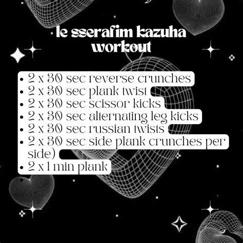 How to get abs like le sserafim kazuha 🤍🖤 | Gallery posted by mei monte | Lemon8