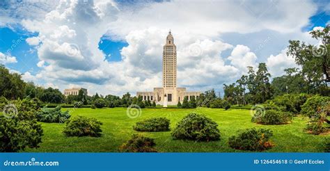 Louisiana State Capitol Building and Park Stock Photo - Image of ...