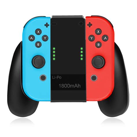 Nintendo Switch Joy-Con Charging Grip Accessory - Joy-Con Charger Comfort Grip Handle Controller ...