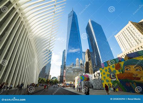 The Oculus Transportation Hub at New World Trade Center NYC Subway Station. New York Editorial ...