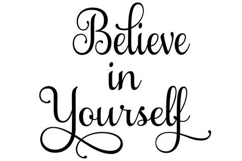 Believe in Yourself Cutting Files Gráfico por AM Digital Designs ...