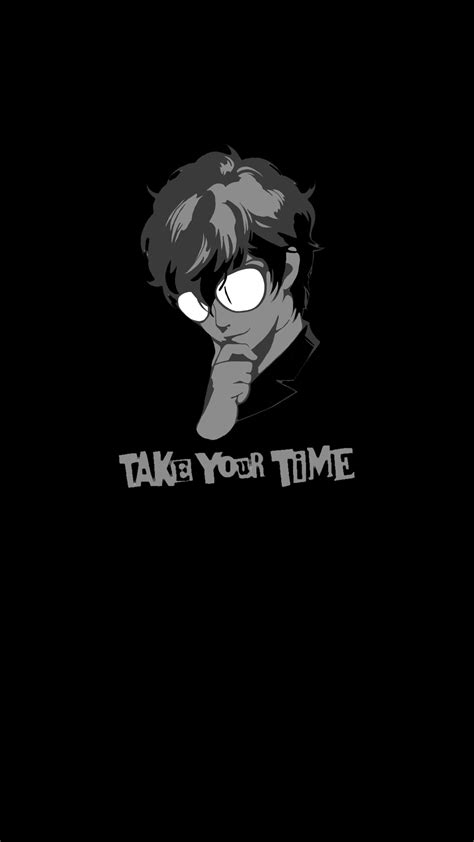 Made a simple wallpaper for amoled devices out of the "take your time" logo and thought i'd ...